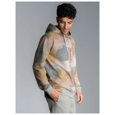 Abbildung von Trigema Sweatshirt &quot;TRIGEMA Hoodie mit modischem Allover Print&quot;