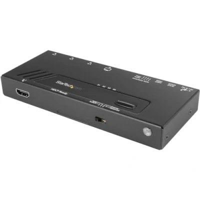 Abbildung von StarTech.com 4 Port HDMI automatischer Video Switch, 4K 2x1 Switch mit Fast Switching, Auto Sensing und Serial Control