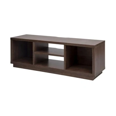 Abbildung von Iris Ohyama, TV Möbel, Schrank, Bank, Halterung für Bildschirme bis zu 55 Zoll, 4 Regale, Kabelauslass, Verstellbare Füße, Schlafzimmer, Wohnzimmer Cabinet Standard OTS 125S Braun