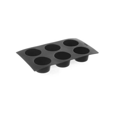 Abbildung von HENDI Silikonform für Muffins &oslash; 7 x 4 cm Antihaft 60 &deg;C bis +260 max. 6 kg, Backform aus Silikon