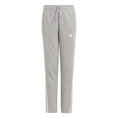 Abbildung von adidas Mädchen Essentials 3 Stripes Pants, Medium Grey Heather/White, 14 15 Years