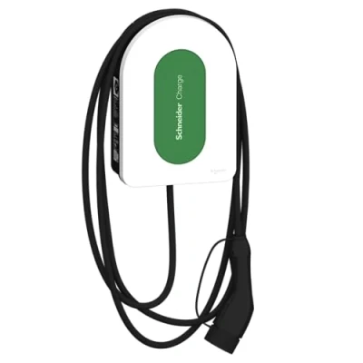 Abbildung von Schneider Electric Smarte Wallbox Charge, 11kW, Ladesäule für Elektroauto, T2 Kabel 5m, 6mA Erkennung,App Steuerung, Innen und Außen