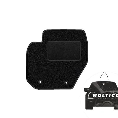 Abbildung von moto MOLTICO Fahrer Fußmatte Auto Velours Fahrerseite Autoteppiche Schwarz Fahrermatte 1 teilig passend für Volvo S60 II V60 20102018