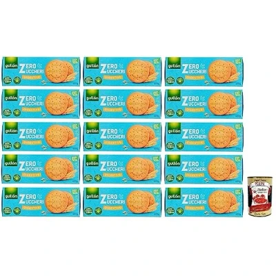Abbildung von 5x Gullón Digestive Biscotti Integrali Zero Zuccheri,Vollkornkekse mit Süßungsmitteln Zuckerfreie,Packung 400g + Italian Gourmet Polpa di Pomodoro Dose