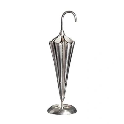 Abbildung von riess ambiente Schirmständer UMBRELLA 91cm silber (Einzelartikel, 1 St), Flur · Metall handmade für Regenschirme Deko Skulptur Design