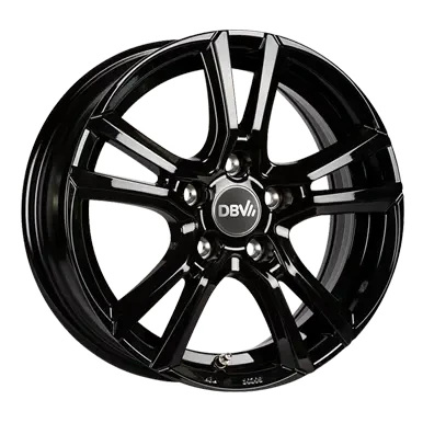 Abbildung von DBV 5 loch 17Zoll 114.3mm Alufelge Andorra schwarz 36458 Felge