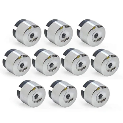 Abbildung von Radmuttern Kappen 10 stücke Chrom Rad Ansatz Bolzenmut Kappeabdeckung 7L6601173A. FIT AUF VERWENDUNG FÜR. Vw. Touareg 2004 2011 2012 2013 2014