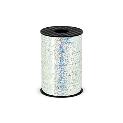 Abbildung von Unbekannt Kräuselband, Geschenkband, 5mm/225m Silber Hologramm PRH5 018