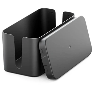 Abbildung von deleyCON Kabelmanagement Box 23,5 x 11,5cm Robuster Kabelzubehör