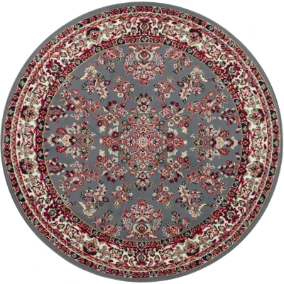 Abbildung von Home affaire Teppich &quot;Halton&quot;, rund, Kurzflor, Orient Optik, mit Bordüre, robust, pflegeleicht, gekettelt