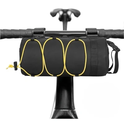 Abbildung von Dasellfa Fahrradtasche Fahrrad, Wasserdicht Fahrradtaschen, Lenker, Fahrradkorb Vorne, Tasche, Lenkertasche, Lenkertaschen, Abnehmbarer Schultergurt (Y ellow)