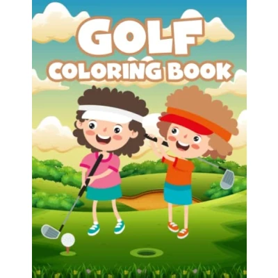 Abbildung von Golf Malbuch: 30 Lustige und süße Malvorlagen mit furzenden Tieren Für Kinder, Jungen Mädchen Zum Ausmalen