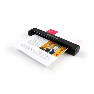 Abbildung von IRIScan Express Mobile Scanner dokumentenscanner A4 8PPM v4: PDF Editor, Simplex, USB betrieben, Scanner, Scan zu Word, PDF, XLS, Visitenkarten Outlook, Foto Quittungsscanner Win
