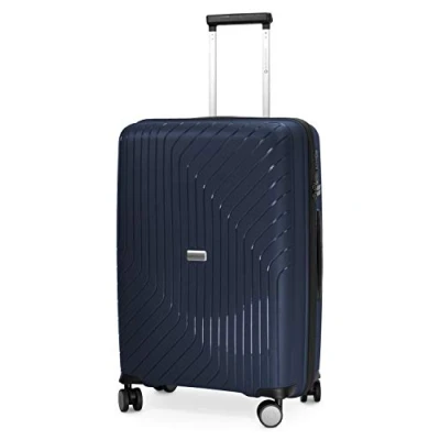 Abbildung von Hauptstadtkoffer Hartschalen Trolley &quot;TXL, 66 cm, dunkelblau&quot;, 4 Rollen, Koffer mittel groß Reisegepäck TSA Schloss