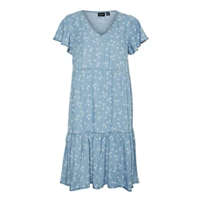 Abbildung von Vero Moda Sommerkleid Harper (1 tlg) Drapiert/gerafft
