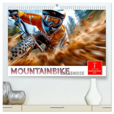 Abbildung von Mountainbike Erlebnisse (hochwertiger Premium Wandkalender 2025 DIN A2 quer), Kunstdruck in Hochglanz