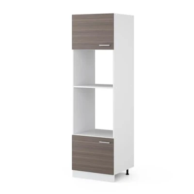 Abbildung von Vicco Mikrowellenumbauschrank R Line, Grau/Weiß, 60 cm