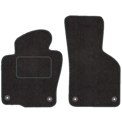 Abbildung von Fußmatten mit Clips 2er Set für VW Passat B7 3C 2010 2015 Velours Automatten