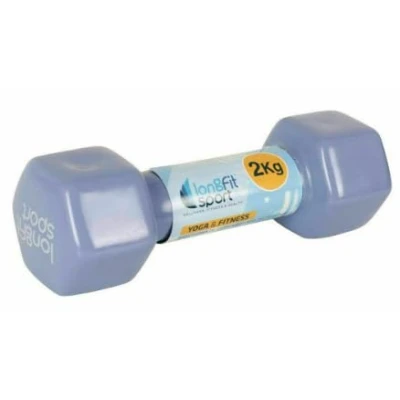 Abbildung von LongFit Sport Kurzhanteln 2 kg, Violett, 3 Stück
