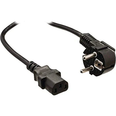 Abbildung von TronicXL Kurzes Stromkabel Kaltgerätekabel kurz Netzkabel 0,4m IEC 320 C13 Kaltgeräte Anschluss Anschlusskabel 40cm Schutzkontakt für PC Computer Monitor Drucker Netzteil TFT etc