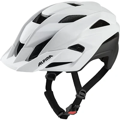 Abbildung von ALPINA STAN MIPS TOCSEN Smarter &amp; Leichter All Mountain Fahrradhelm Mit Sturzsensor Notrufsystem Für Erwachsene, white matt, 56 59 cm