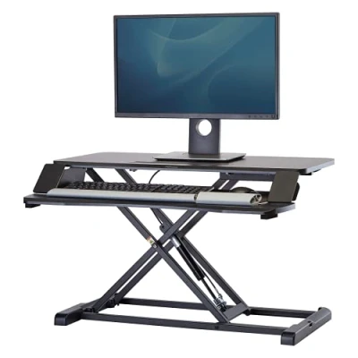 Abbildung von Fellowes Corsivo Sitz Steh Workstation Schwarz
