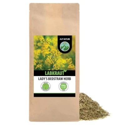 Abbildung von Labkraut (500g), Labkrauttee geschnitten, schonend getrocknet, 100% rein und naturbelassen, Gelbes Waldkraut, Liebkraut