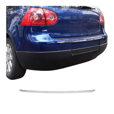 Abbildung von OMAC Kofferraumleiste Heckleiste kompatibel mit VW Golf mk5 mk6 2003 2013 Untere Chrom Edelstahl