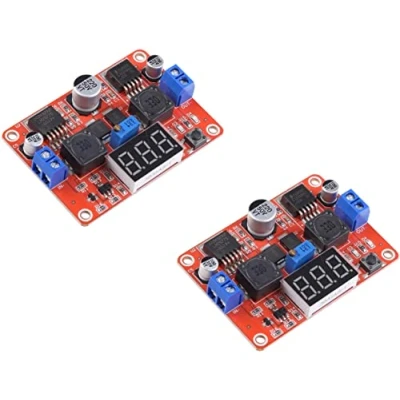 Abbildung von TECNOIOT 2 Stück Digitalanzeige DC Step Up Down Buck Boost Converter LM2577S LM2596S