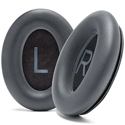Abbildung von WC Wicked Cushions Extra Dicke Ersatzohrpolster für Bose QC45 (QuietComfort 45) Kopfhörer Eclipse Grey