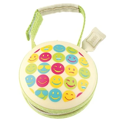 Abbildung von MAM Pod Schnullertasche, praktisch für die Aufbewahrung von 2 Schnullern, Schnullerbox mit Klettverschluss zur flexiblen Befestigung, beige