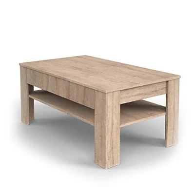 Abbildung von Vicco Couchtisch Milan, Sonoma, 110 x 48 cm, Drehbar