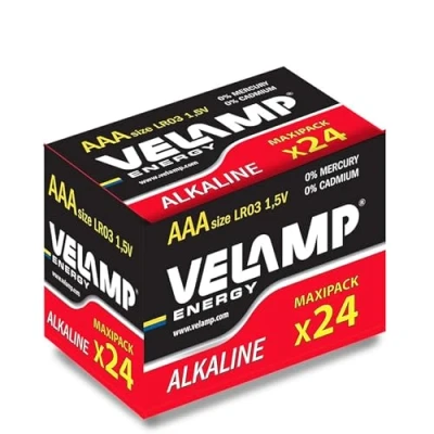 Abbildung von Alkaline Batterie Stilo LR6 AA 1,5 V Vorteilspackung mit 24 Batterien