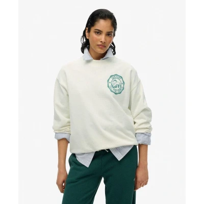 Abbildung von Superdry MONO Loose CREW Sweatshirt, Damen, Größe: 34, Cream