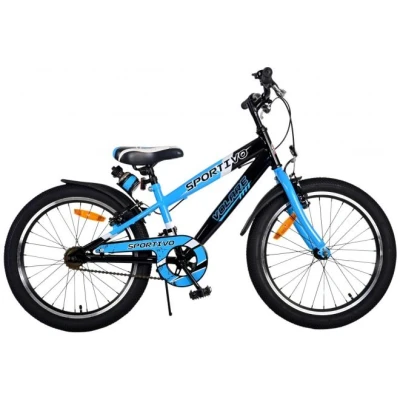 Abbildung von Volare Kinderfahrrad 20 Zoll Kinder Jungen Fahrrad Rad Sportivo Blau 22111, 1 Gang, Seitenständer, Schutzbleche, Trinkflasche, Klingel