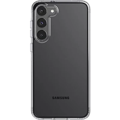 Abbildung von tech21 Evo Clear für Samsung Galaxy S23 Plus Anti Vergilbung, Kratzfest, mit 3,6 m Fallschutz, transparente Handyhülle