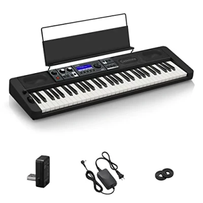 Abbildung von Casio CT S500 CASIOTONE Top Keyboard mit Anschlagdynamik, Echtzeit Controllern und Bluetooth Audio&amp;Midi, schwarz