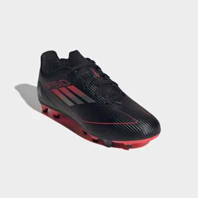 Abbildung von adidas Performance F50 CLUB FG/MG Unisex Fußballschuh Nocken für Kinder, Größe: 29, Core black/iron metallic/lucid red Schuhe
