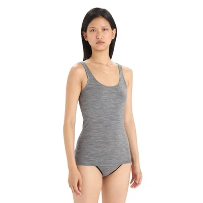 Abbildung von Icebreaker Damen Siren Tank Top Sporttop Merinowolle Unterwäsche Gritstone Heather, S