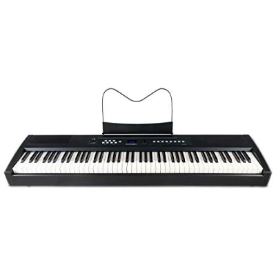 Abbildung von McGrey SP 100 Stagepiano (portables E Piano mit 88 Tasten, Hammermechanik, Kopfhöreranschluss, Aufnahmefunktion) schwarz