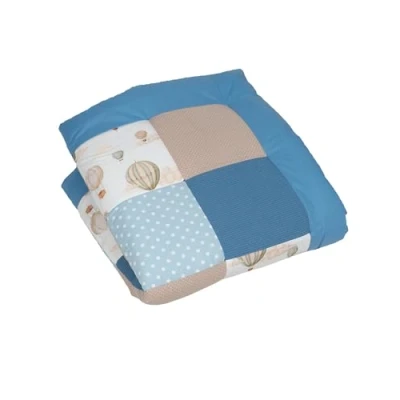 Abbildung von ULLENBOOM Krabbeldecke für Baby 100x100 cm, 100% OEKO TEX Materialien, Made in EU, Dick &amp; weich gepolstert, Ballontraum ideal als Babydecke, Laufgittereinlage Spieldecke