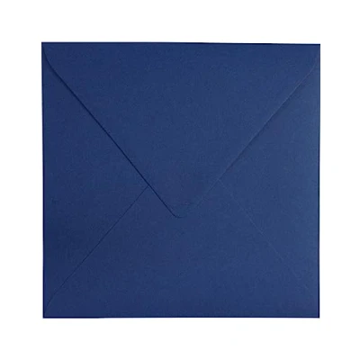 Abbildung von Netuno 25 quadratische Kuverts Dunkel Blau 153x 153 mm 120g Keaykolour Royal Blue farbige Briefumschläge Eco für Geburtstags Karten Glückwunsch Hochzeits Einladungsumschläge Papier