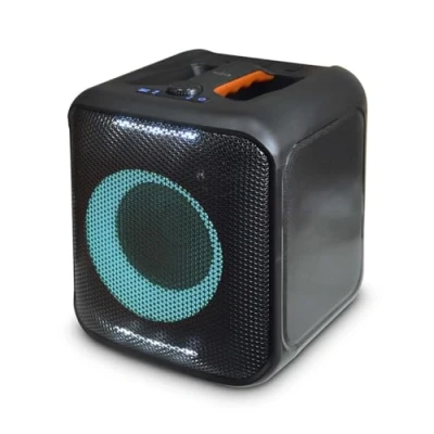 Abbildung von Nedis Bluetooth Party Lautsprecher max. Batteriespielzeit: 5 Std 150 W Tragegriff Partylicht Verknüpfbar Equalizer Orange/Schwarz