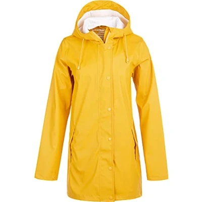 Abbildung von Weather Report Petra Regenjacke / wasserabweisende Jacke, Damen, Größe: 48, Golden rod