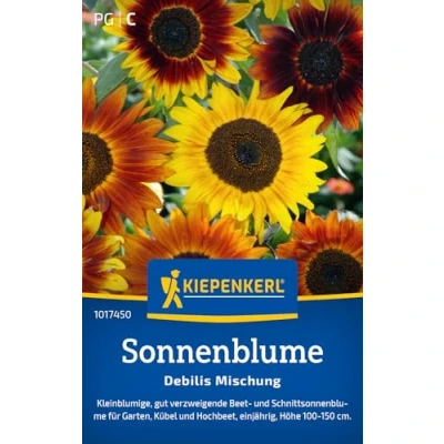 Abbildung von Kiepenkerl Sonnenblumensamen Debilis Mischung 1017450 kleinblumige und pflegeleichte Blumensamen für Beete &amp; Kübel Blumensamen, Saatgut, Blumenwiese