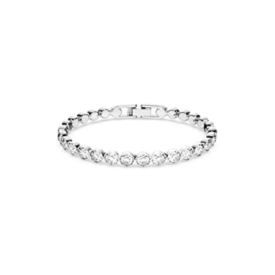 Abbildung von Swarovski Tennis Bracelet Armband silvercoloured, Damen, Größe: Medium, Silver coloured