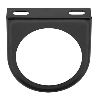 Abbildung von Messgeräthalterung, Qiilu Zusatzinstrumente Halterung, 52mm 2 Zoll Universal Einlochmontage Messgerät Säulenmontage Pod Halter Halterung Schwarz
