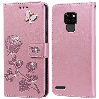 Abbildung von PKQTOP Hülle für Ulefone Note 7P,Handyhülle 7P,Klappbar Tasche Case,Standfunktion,Kartenfach,Silikon Bumper,Stoßfeste Schutzhülle Cover 7P(6.1&quot;)