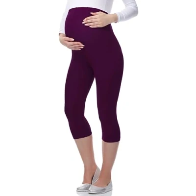 Abbildung von BE Mammy 3/4 Umstandsleggings aus Viskose 03 (Pflaume, XL)
