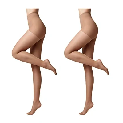 Abbildung von Conte elegant modellierende Damenstrumpfhose 2er Pack ACTIVE 40 DEN Stimuliert die Blutzirkulation formende Feinstrumpfhose Damen Strumpfhose Farbe Natural Größe 4